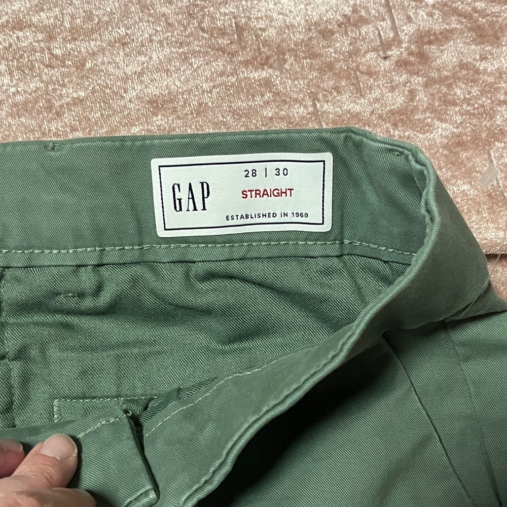 GAP Women's Green Straight Leg Pants - Picture 2 of 6